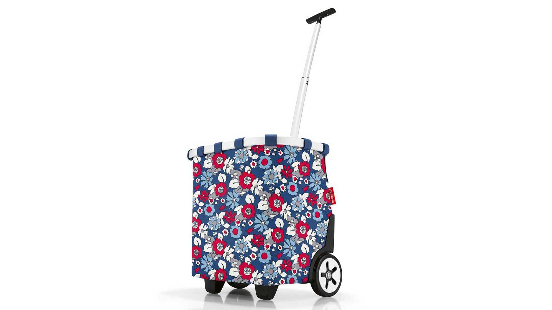 Einzeltasche Reisenthel aus Kunstfaser in Mehrfarbig Reisenthel Carrycruiser OE 4094 Trolley Einkaufstrolley florist indigo, 42 x 47,5 x 32 cm
