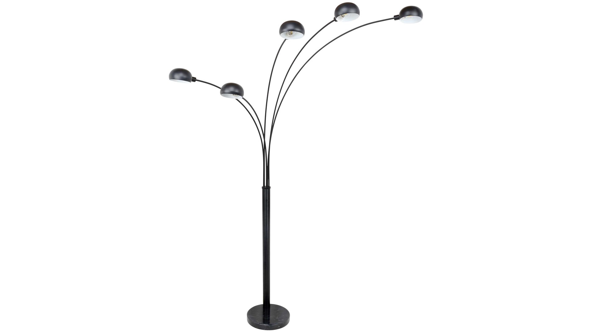 Stehleuchte Globo lighting aus Metall in Schwarz GLOBO Lampen Serie Seymor - Stehleuchte mattschwarzes Metall & Marmor - Höhe ca. 200 cm