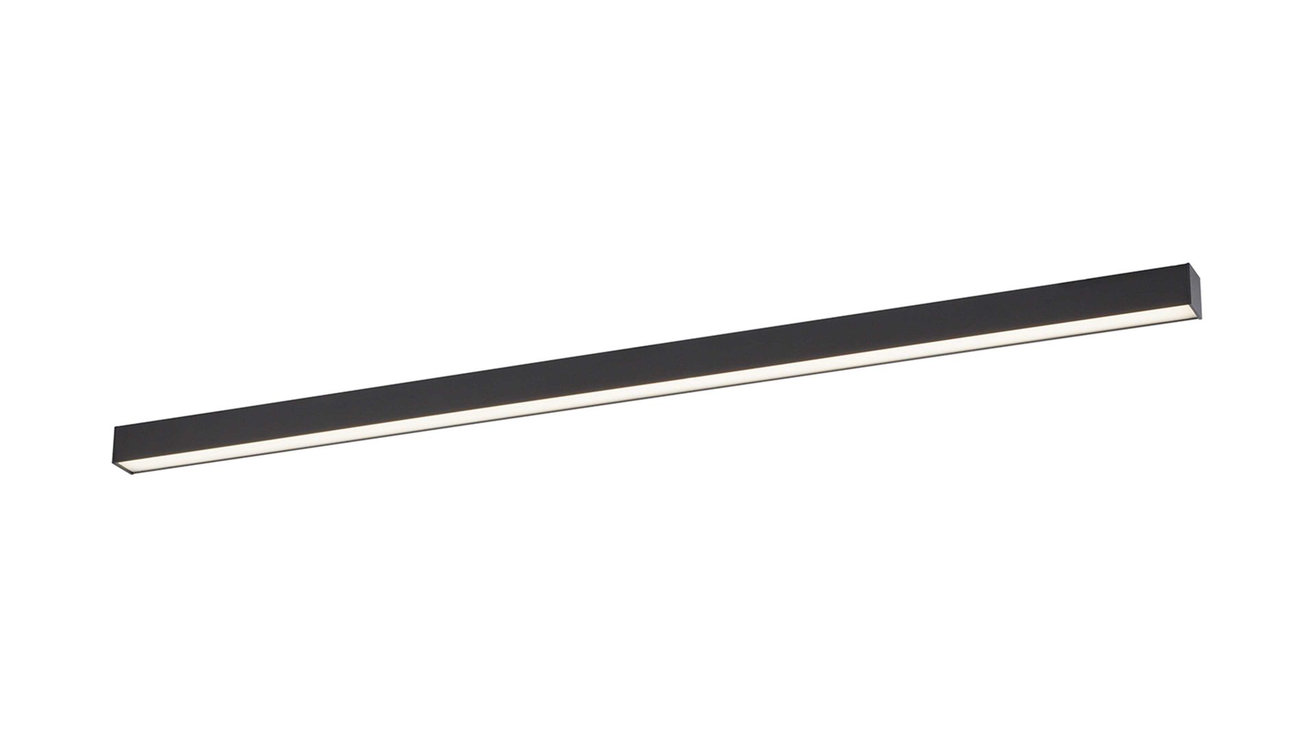 Deckenleuchte Paul neuhaus aus Metall in Anthrazit NeuhausPURE® Leuchten Serie Lines - Deckenlampe anthrazitfarbenes Metall - Länge ca. 110 cm