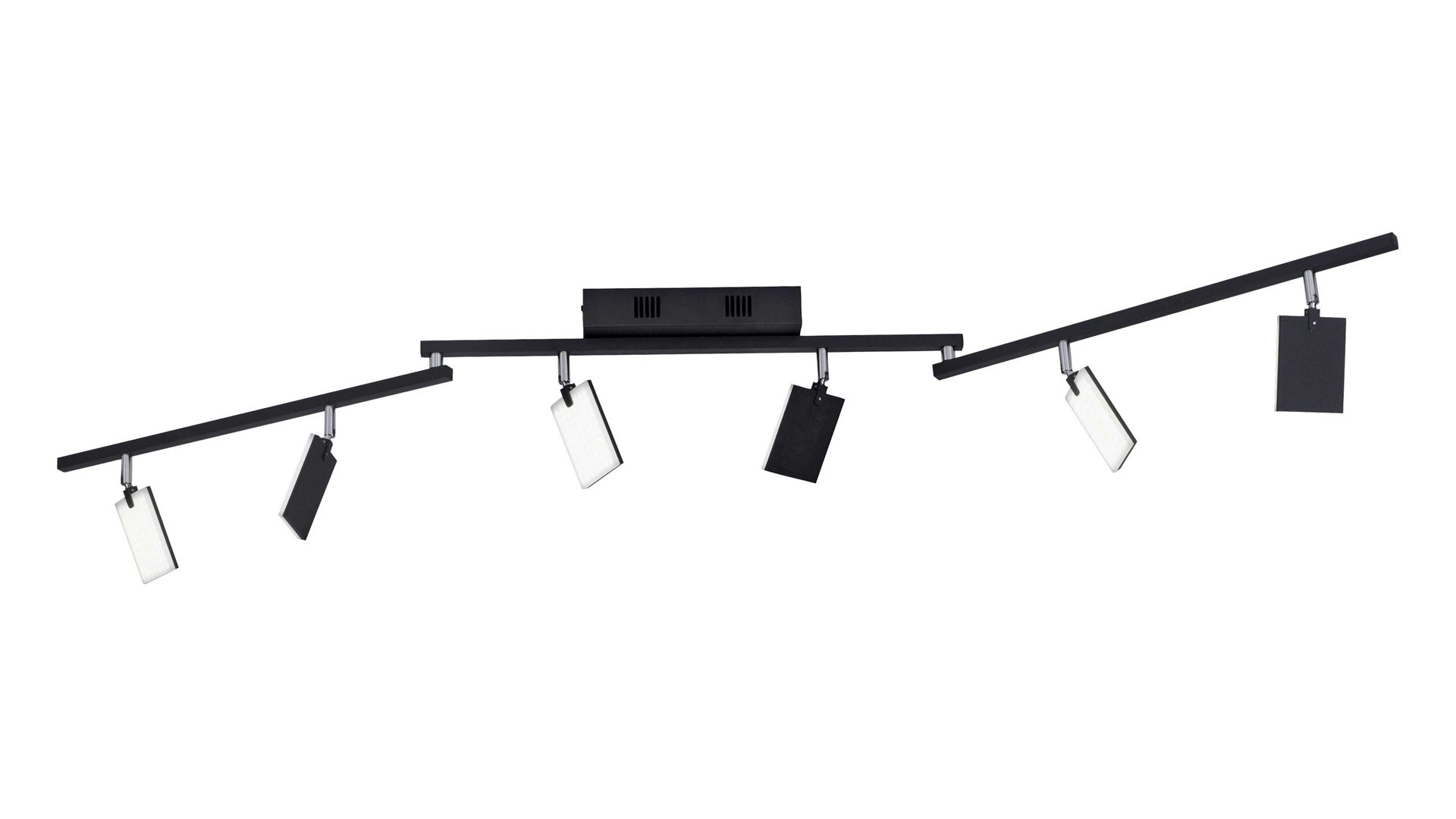 Deckenstrahler Paul neuhaus aus Metall in Anthrazit NeuhausPURE® Leuchten Serie Mira - Deckenlampe als Strahler anthrazitfarbenes Metall - Länge ca. 161 cm