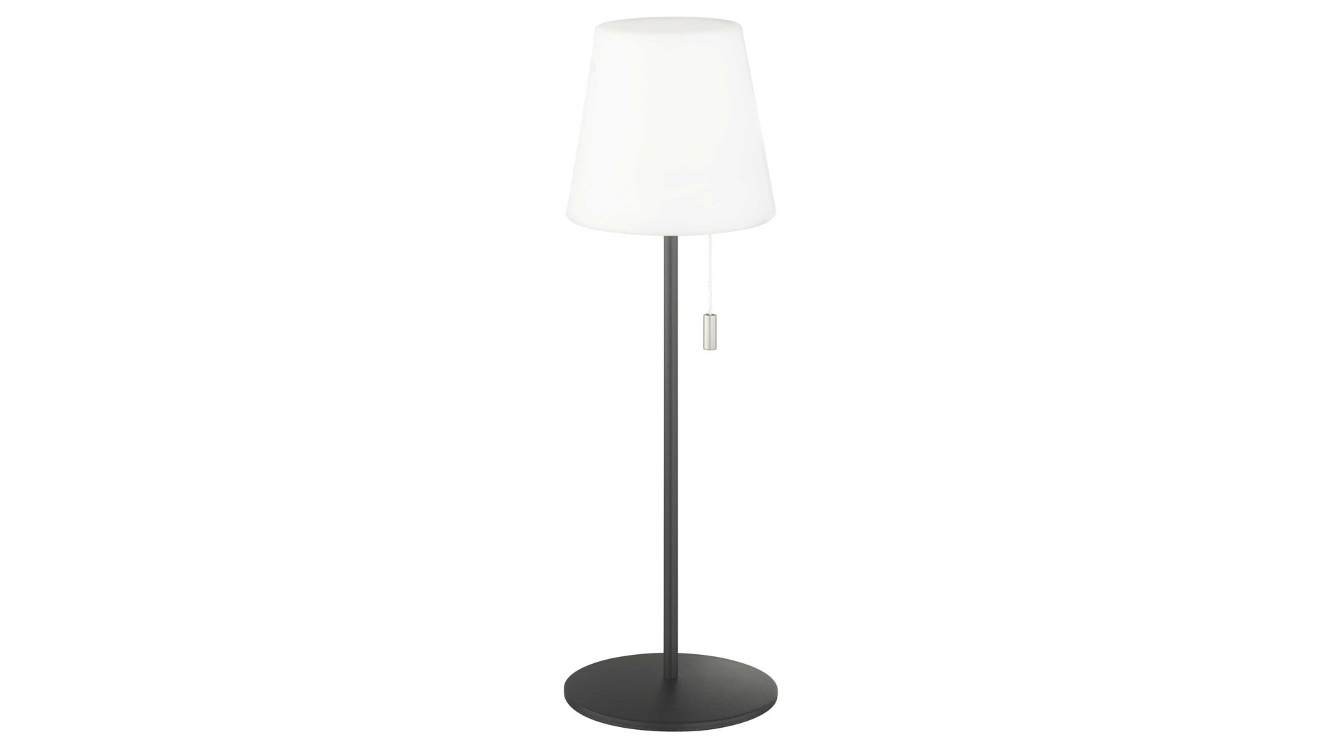 Tischleuchte Fh lighting aus Glas in Weiß FH LIGHTING Akku Leuchte Talent, auch für den Garten Weiß & Sandanthrazit - Höhe ca. 38 cm