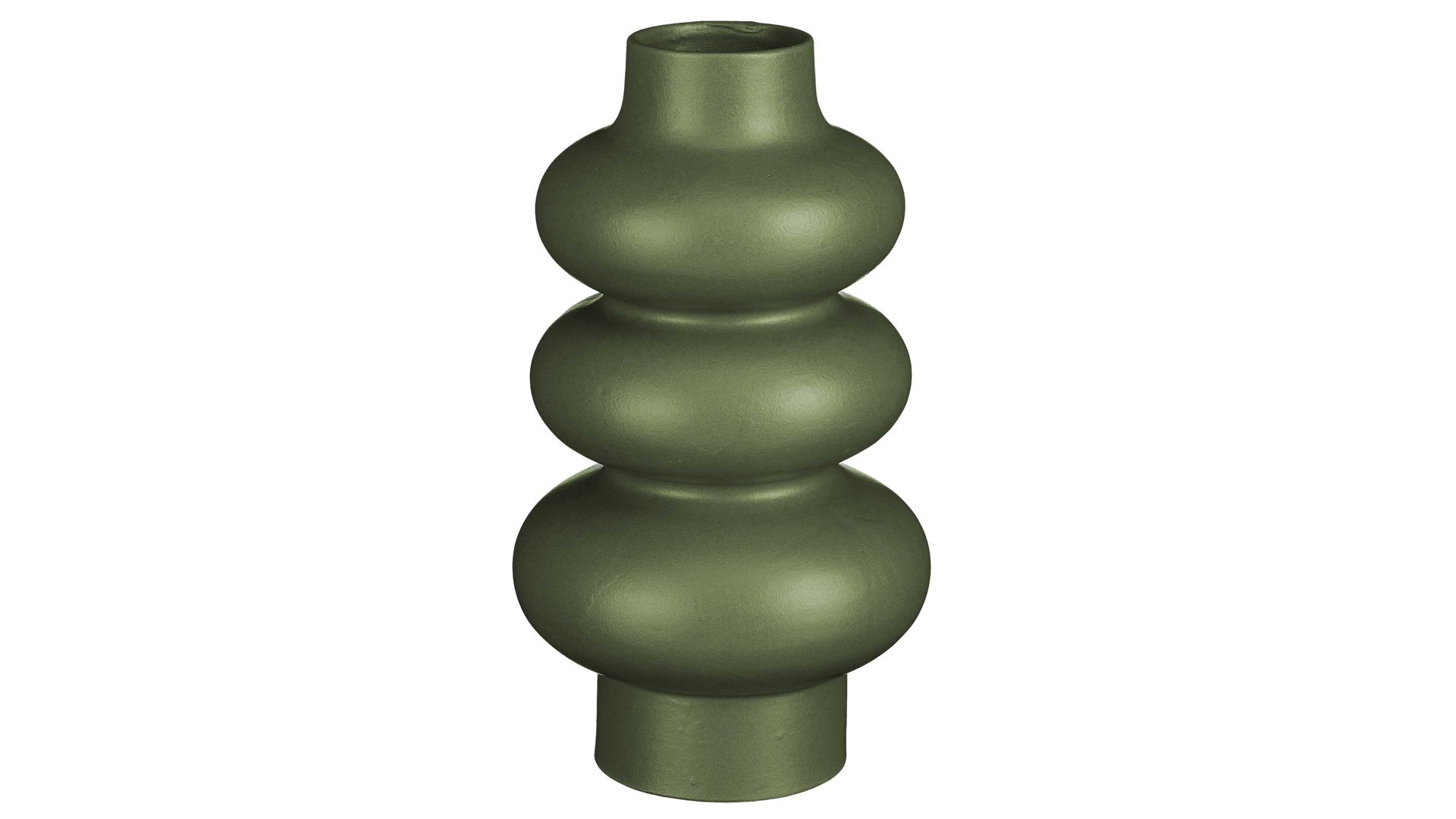 Vase Edelman® aus Keramik in Dunkelgrün Vase dunkelgrünes Steingut - Höhe ca. 31 cm