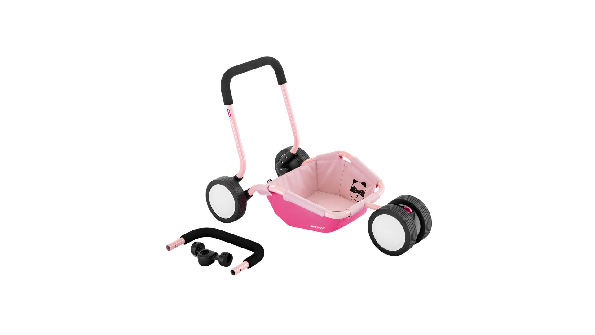Spielzeug / Spielgerät Puky aus Kunststoff Metall in Pink PUKY TRAILY Lauflernwagen bzw. Anhänger Rose-Pink, ab ca. 10 Monaten