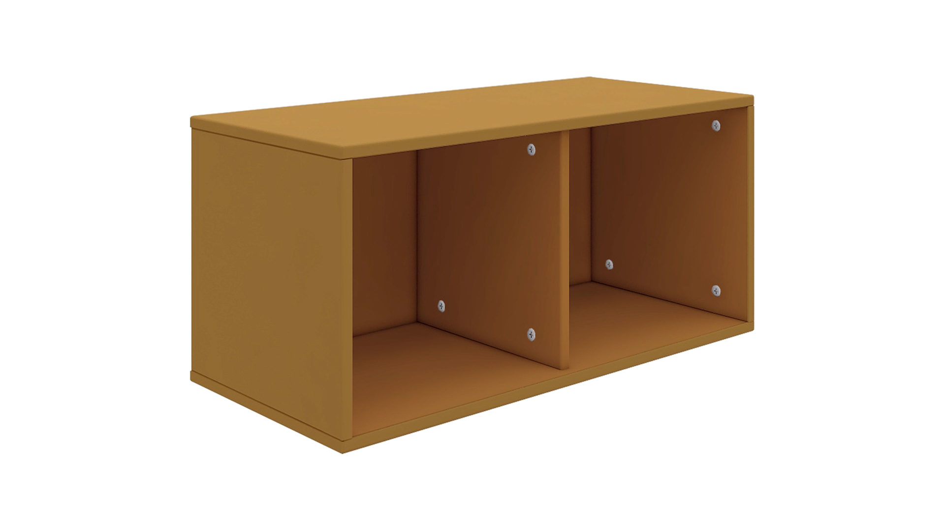 Regal Flexa® aus Holz in Gelb FLEXA® Kindermöbel Serie Roomie - Regal Senfgelb - zwei Fächer, Breite ca. 72 cm