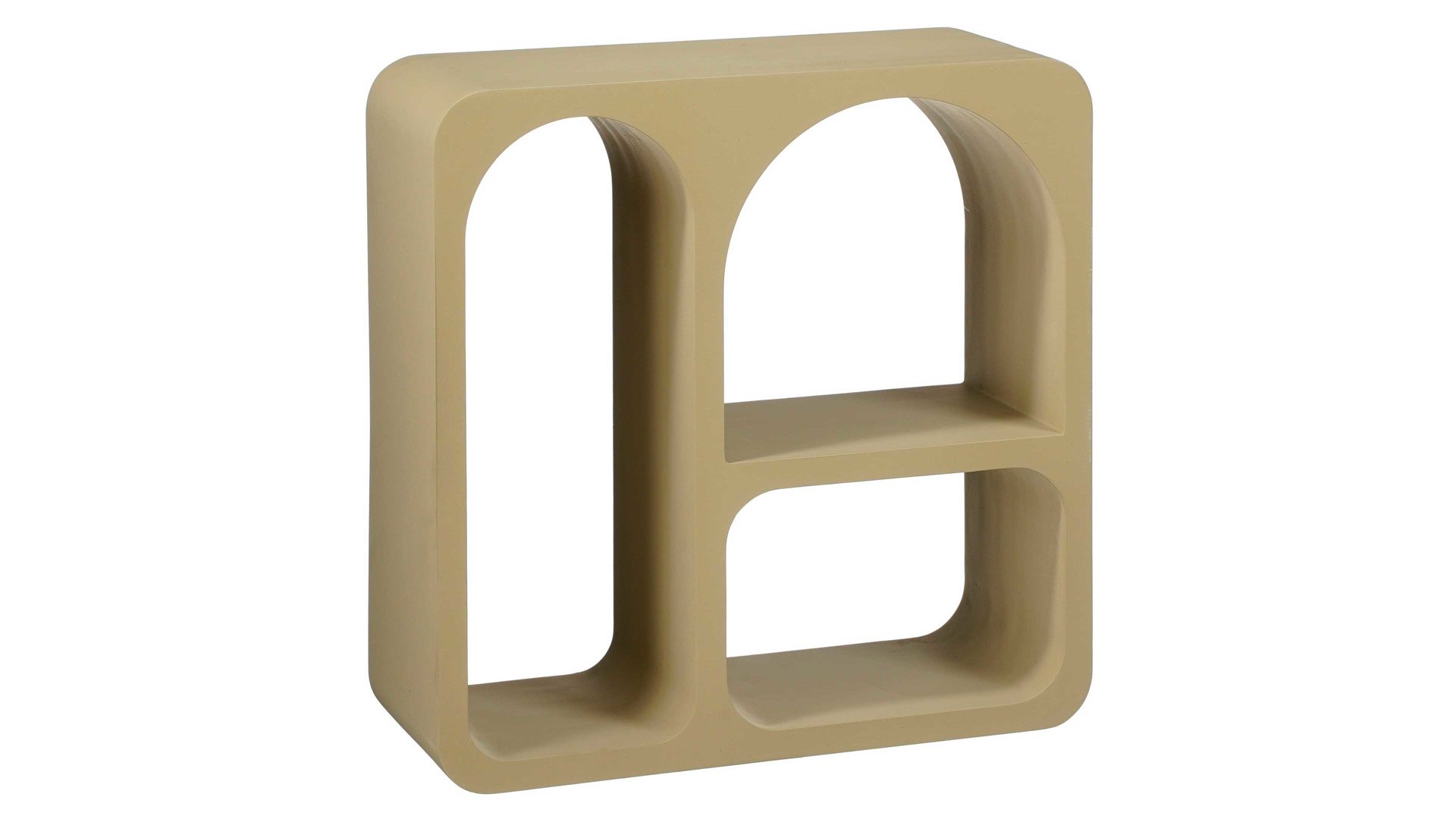 Wandregal Edelman® aus Holz in Beige Wandregal Frati taupefarbenes MDF - ca. 40 x 40 cm