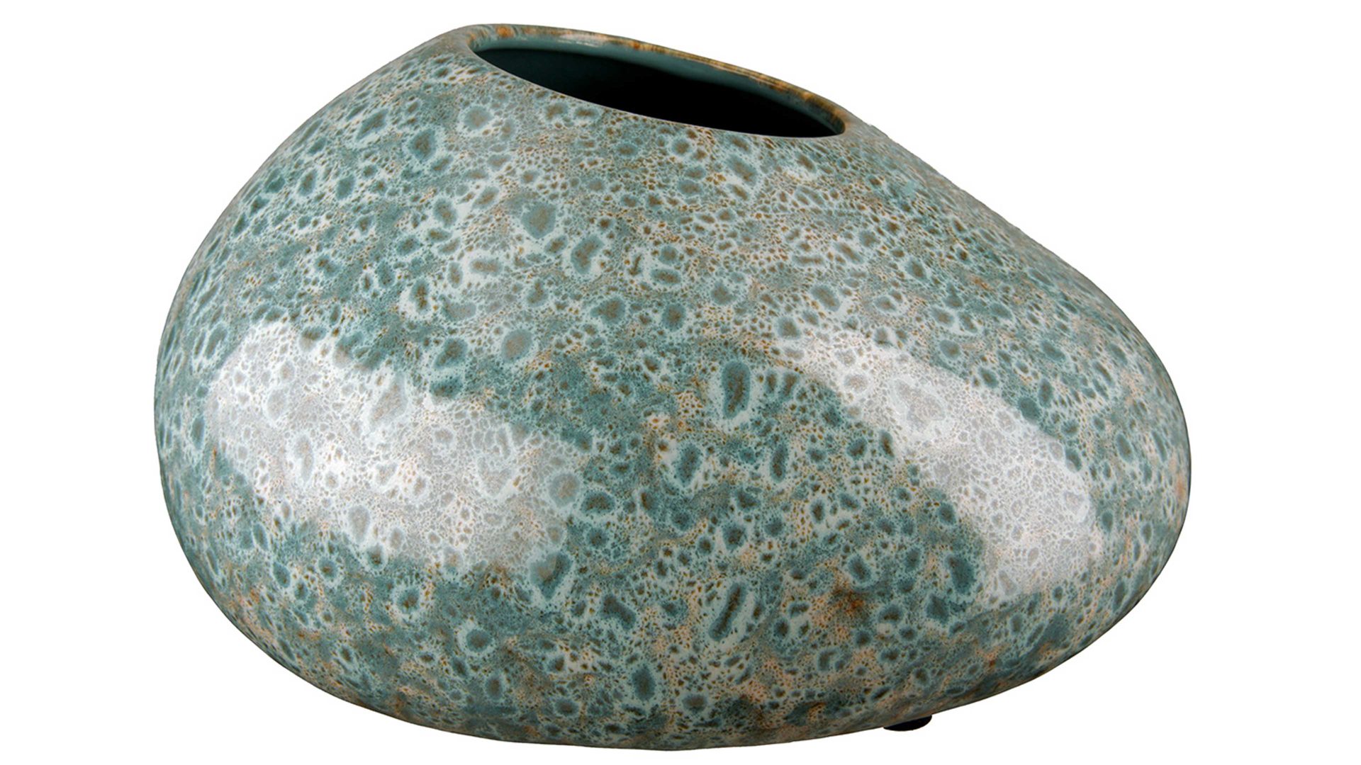 Vase Gilde (macrander) aus Keramik in Grün Vase Organic meergrüne Keramik - Höhe ca. 12 cm