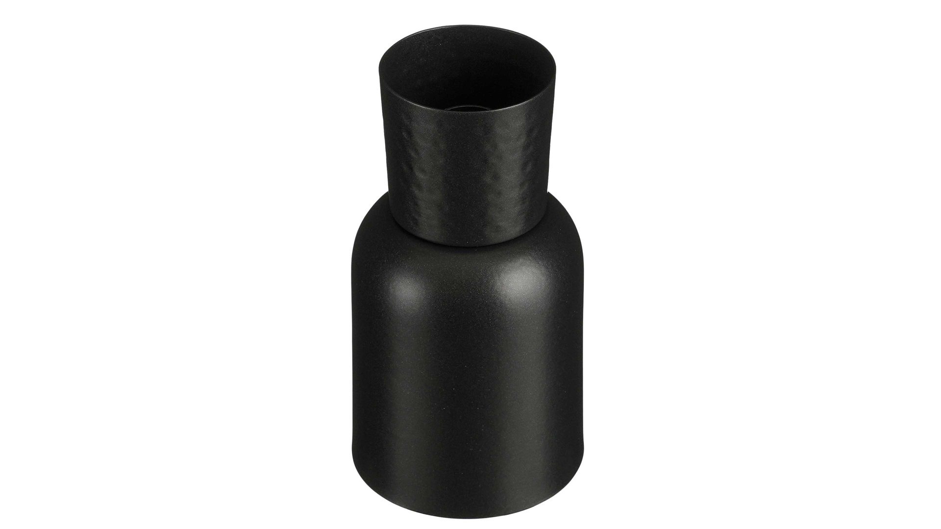 Kerzenständer Edelman® aus Metall in Schwarz Kerzenhalter Rizzo schwarzes Metall - Höhe ca. 16 cm