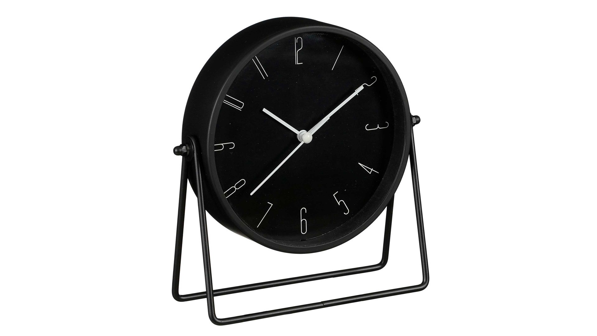Uhr Edelman® aus Metall in Schwarz Tisch-Uhr Corky schwarzes Eisen - Höhe ca. 19 cm