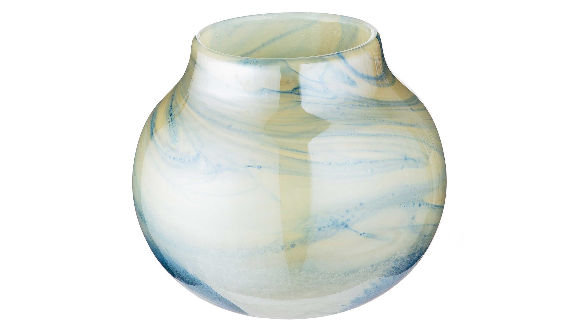 Vase Gilde (macrander) aus Glas in Beige Vase Fresh cremeweißes Glas - Höhe ca. 13 cm