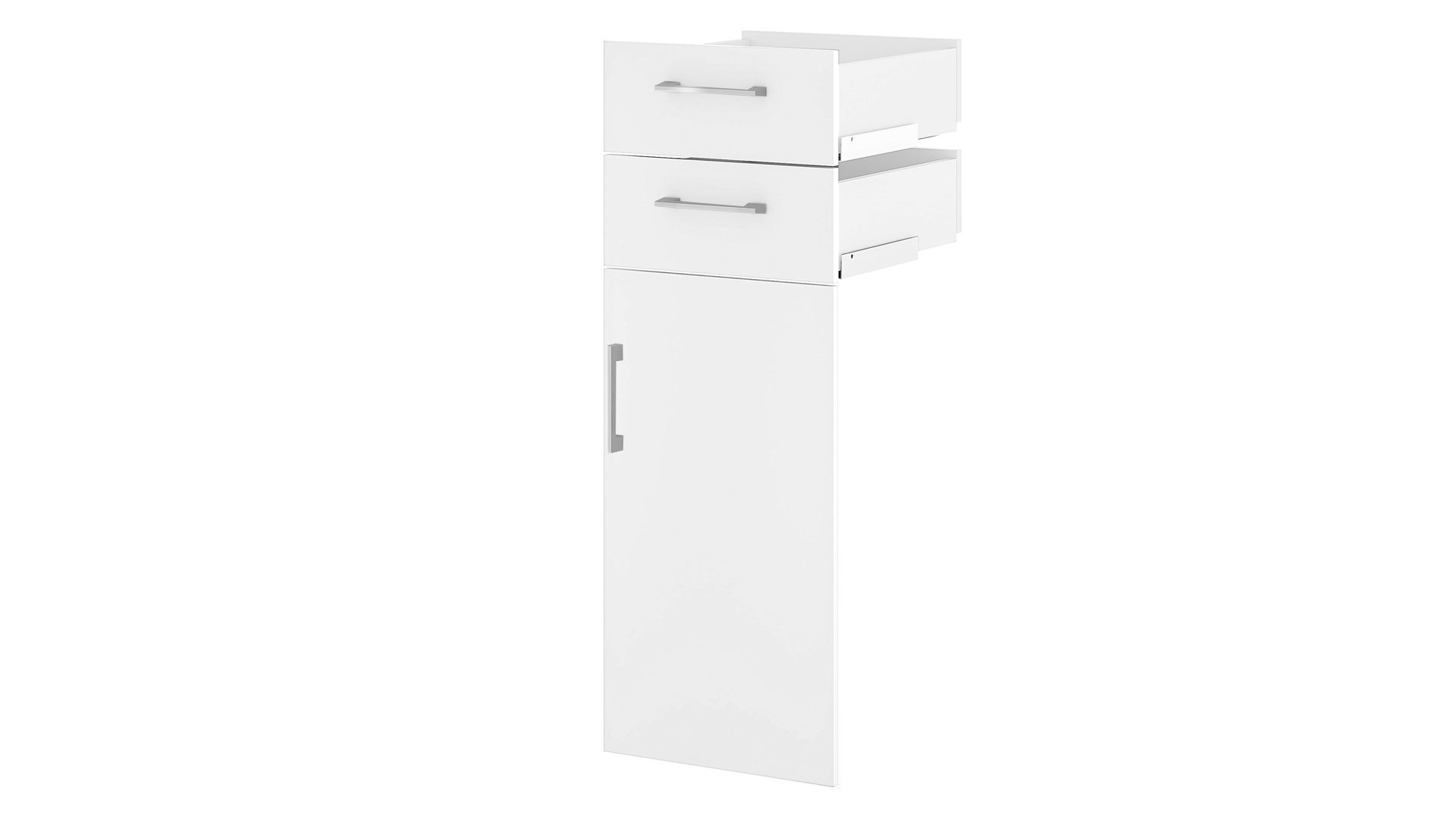 Türen-Set Mäusbacher i.i. aus Holz in Weiß Büroprogramm Big Profi - Türen & Schubkasten-Set Weiß - eine Tür & zwei Schübe, ca. 38 x 104 cm