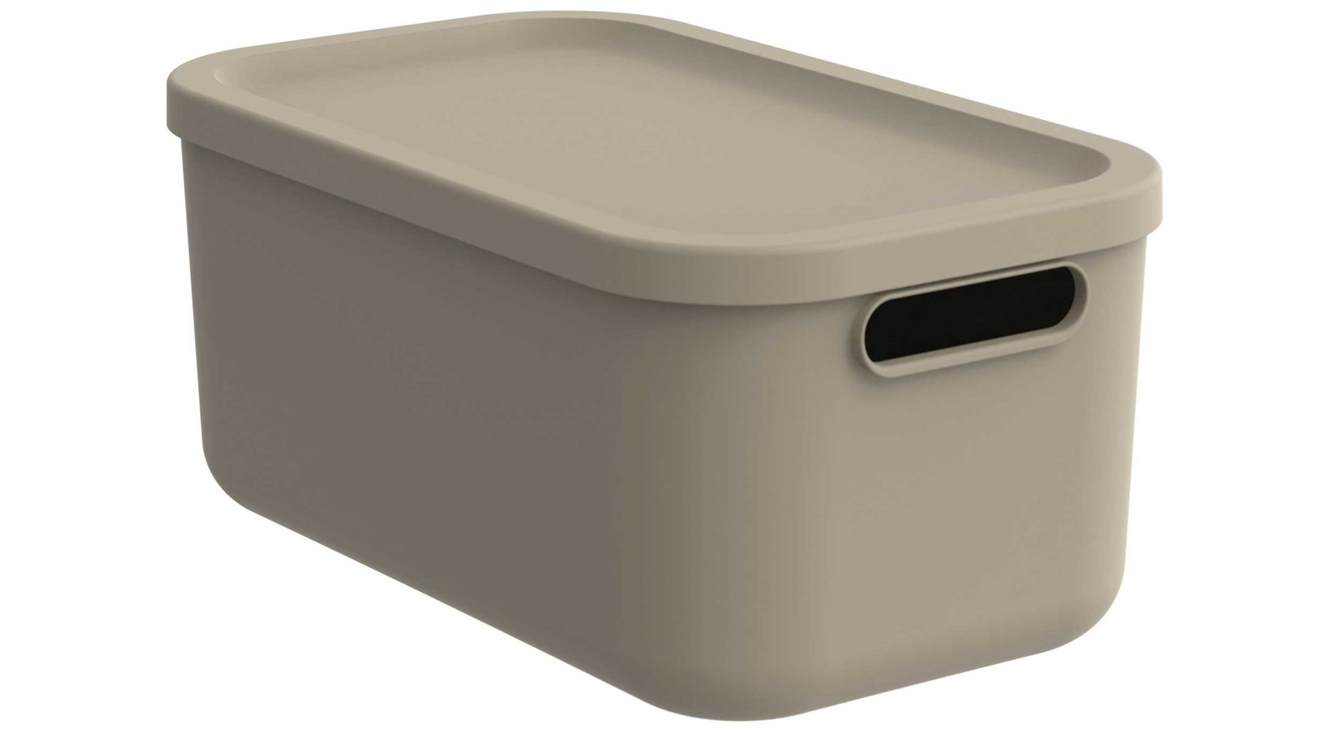 Aufbewahrungsbox Rotho aus Kunststoff in Cappuccino rotho Aufbewahrungsbox Albula light Cappuccino - ca. 12 Liter