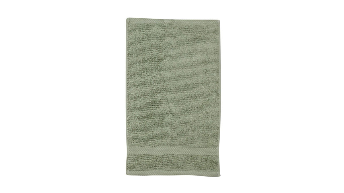 Gästehandtuch Done.® aus Stoff in Grün done.® Gästehandtuch Deluxe für Ihre Heimtextilien grüne Baumwolle – ca. 30 x 50 cm