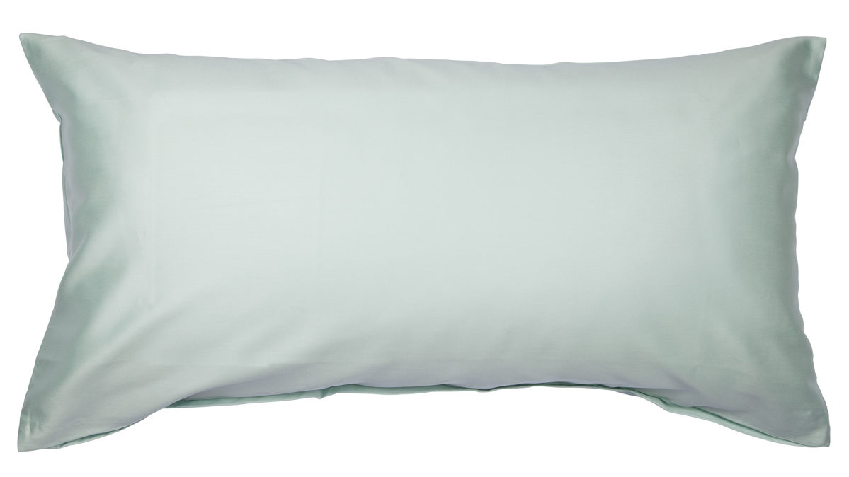 Kissenbezug /-hülle Janine® aus Naturfaser in Hellgrün Janine® Kissenbezug Jadegrün - ca. 40 x 80 cm