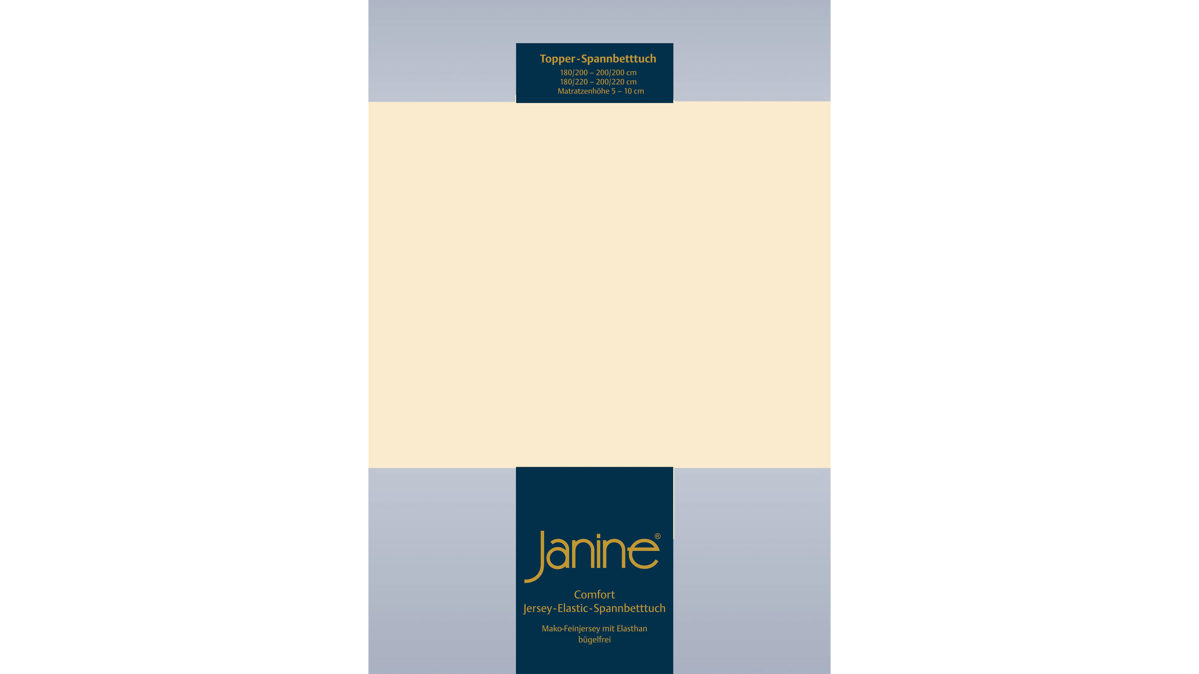 Spannbettlaken Janine® aus Stoff in Offwhite Janine® Spannbettlaken Leinen – ca. 150 x 200 cm