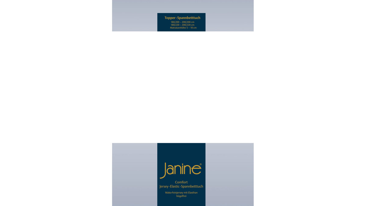 Spannbettlaken Janine® aus Stoff in Weiß Janine® Spannbettlaken Weiß - ca. 200 x 200 cm