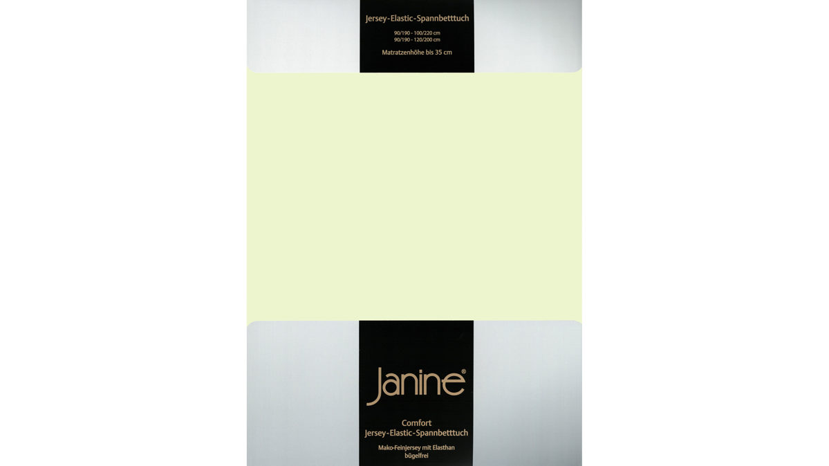 Spannbettlaken Janine® aus Stoff in Hellgrün Janine® Spannbettlaken Limone – ca. 100 x 200 cm
