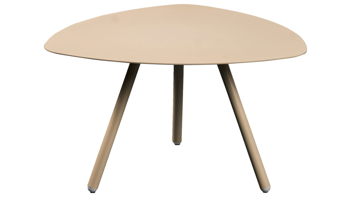 Beistelltisch M2 kollektion aus Metall in Weiß Beistelltisch Mira 3 Cremeweiß - ca. 60 x 35 cm