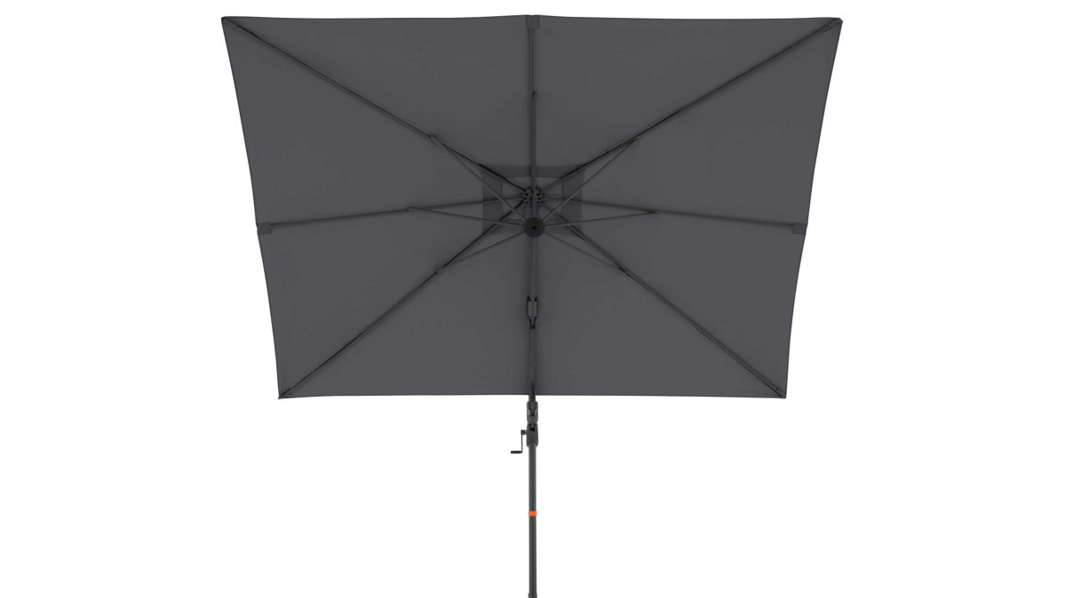 Sonnenschirm Doppler® aus Kunstfaser in Anthrazit doppler® Pendel-Sonnenschirm MyZone Side anthrazitfarbene Kunstfaser – ca. 320 x 240 cm