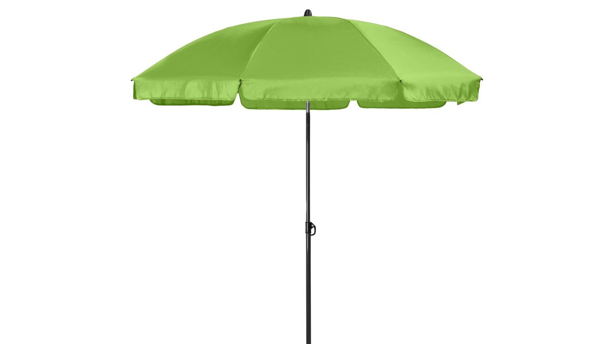 Sonnenschirm Doppler® aus Kunstfaser in Grün doppler® Sonnenschirm Malibu apfelgrüne Bespannung – Durchmesser ca. 180 cm