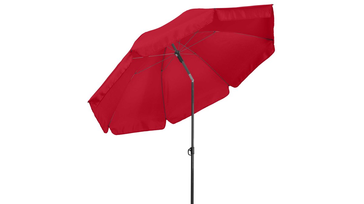 Sonnenschirm Doppler® aus Kunstfaser in Rot doppler® Sonnenschirm Malibu rote Bespannung – Durchmesser ca. 180 cm