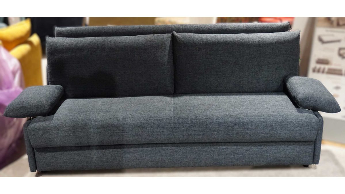 Schlafsofa Bali aus Stoff in Dunkelblau Bali Schlafsofa Grande, Liegefläche ca. 180 x 200 cm dunkelblauer Stoffbezug - Breite ca. 229 cm