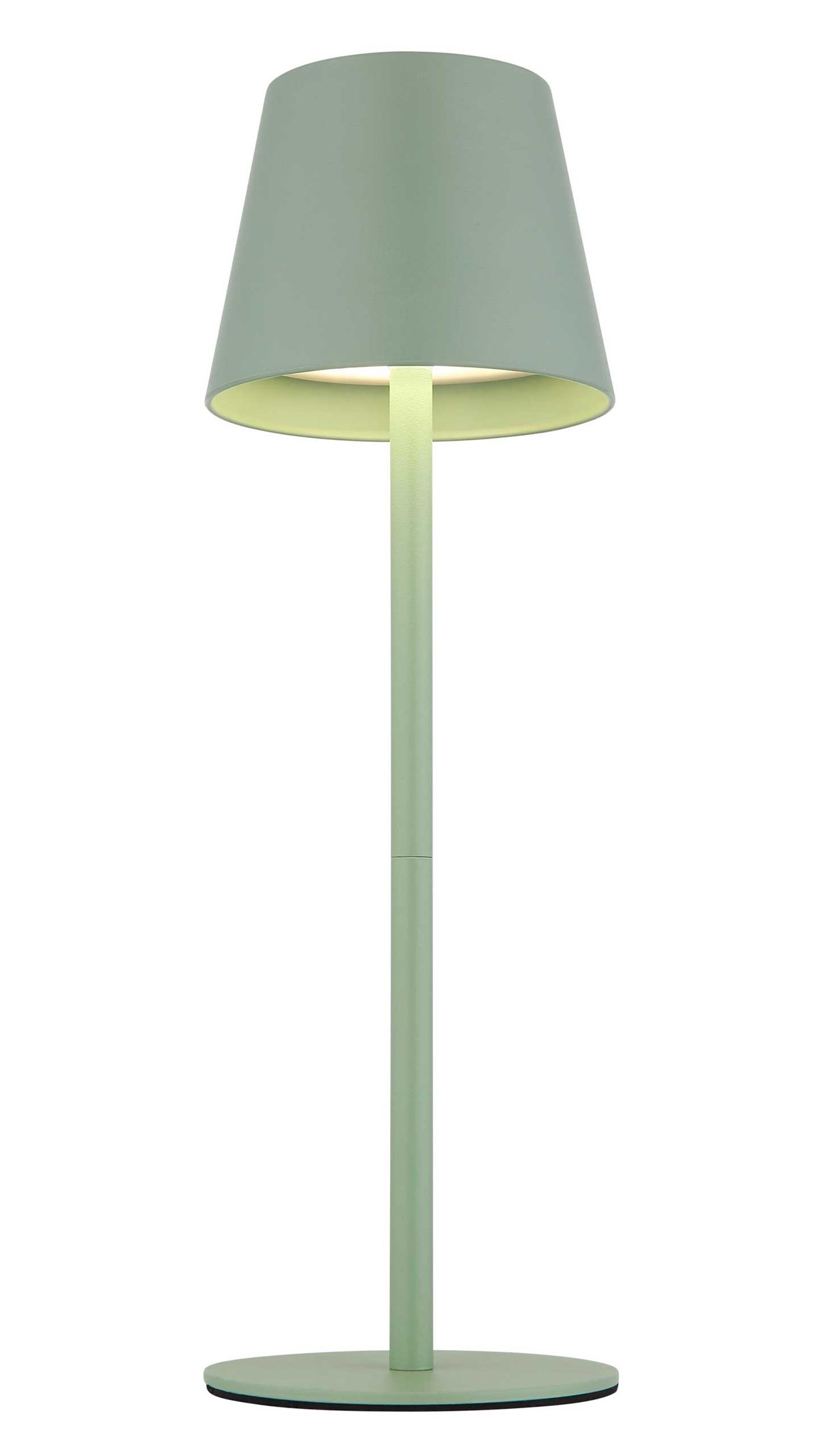 Tischleuchte Globo lighting aus Kunststoff Metall in Dunkelgrün GLOBO LED-Tischleuchte Vannie I - 3 in 1 Akku-Leuchte blassgrünes Metall - Höhe ca. 35,5 cm