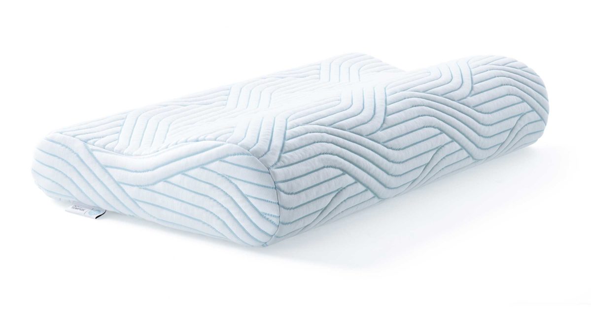 Kissen Tempur aus Baumwolle Kunstfaser in Weiß TEMPUR Shape M SmartCool Schlafkissen Kissen 83300310 Grösse M, ergonomisches Schlafkissen