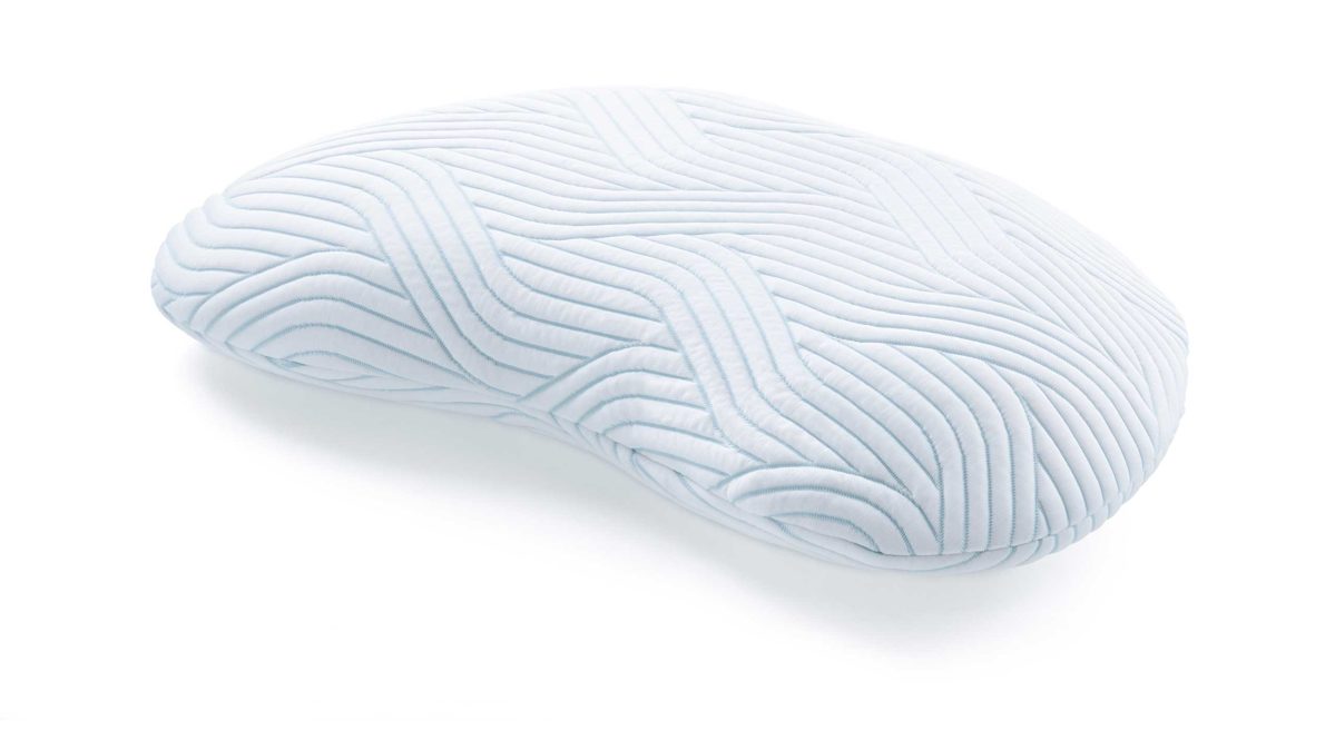 Kissen Tempur aus Kunstfaser in Weiß TEMPUR Curve SmartCool Schlafkissen, Kissen 83300316 Grösse M, ergonomisches Schlafkissen