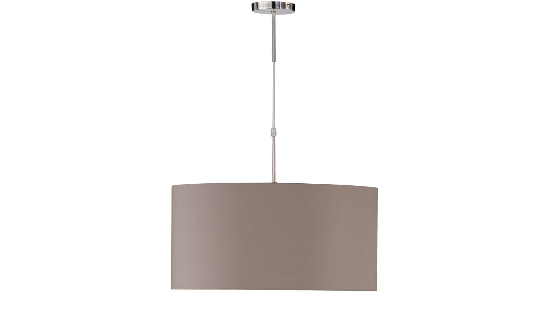 Pendelleuchte braun E27 Stoff Wohnzimmer