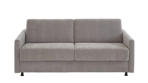 Schlafsofa Bali aus Stoff in Grau Schlafsofa Verona mit Faltbettfunktion grauer Bezug 3402 - Liegefläche ca. 160 x 200 cm