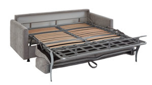 Schlafsofa Bali aus Stoff in Grau Schlafsofa Verona mit Faltbettfunktion grauer Bezug 3402 - Liegefläche ca. 160 x 200 cm