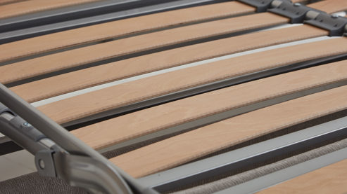 Schlafsofa Bali aus Stoff in Grau Schlafsofa Verona mit Faltbettfunktion grauer Bezug 3402 - Liegefläche ca. 160 x 200 cm