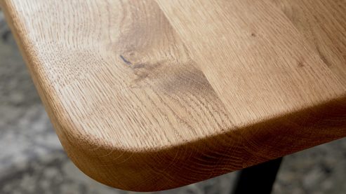 Tischgruppe Interliving aus Leder in Grün Interliving Esszimmer Serie 5115 - Essgruppe in warmen Tönen moosgrüner Webstoff Sneak 59, jadegrünes Leder LD7830, umbragraues Metall & astige Eiche