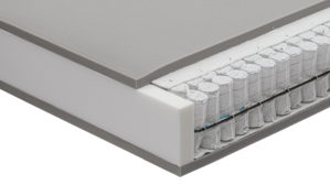 Federkernmatratze Interliving aus Stoff in Weiß Interliving Matratze Medikontur 1931 Taschenfederkern, H3 – Liegefläche ca. 200 x 200 cm