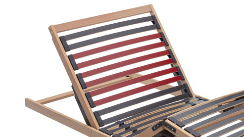 Lattenrost Interliving aus Holz in Holzfarben Interliving Lattenrost Serie 1951 - V6185 motorisch mit Funk-Fernbedienung – Liegefläche ca. 90 x 190 cm