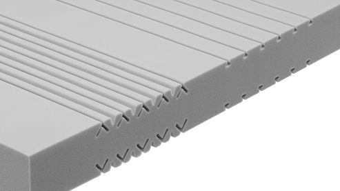 Schaumstoffmatratze Interliving aus Stoff in Weiß Interliving Matratze Medikontur 1908 offenporiger Schaum, H3 – Liegefläche ca. 90 x 200 cm