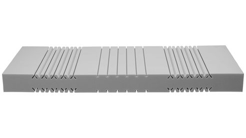 Schaumstoffmatratze Interliving aus Stoff in Weiß Interliving Matratze Medikontur 1908 offenporiger Schaum, H2 – Liegefläche ca. 120 x 200 cm