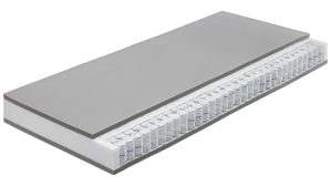 Federkernmatratze Interliving aus Stoff in Weiß Interliving Matratze Medikontur 1909 Taschenfederkern, H3 – Liegefläche ca. 120 x 200 cm