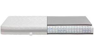 Federkernmatratze Interliving aus Stoff in Weiß Interliving Matratze Medikontur 1909 Taschenfederkern, H3 – Liegefläche ca. 120 x 200 cm
