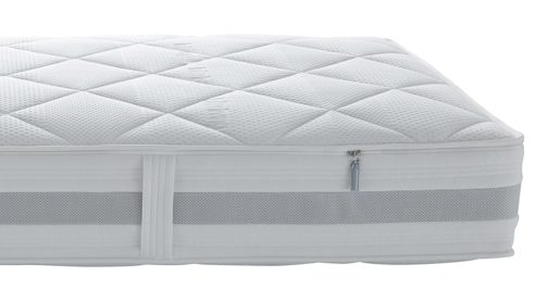 Federkernmatratze Interliving aus Stoff in Weiß Interliving Matratze Medikontur 1931 Taschenfederkern, H4 – Liegefläche ca. 80 x 200 cm