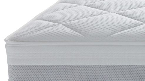 Federkernmatratze Interliving aus Stoff in Weiß Interliving Matratze Medikontur 1931 Taschenfederkern, H4 – Liegefläche ca. 120 x 200 cm