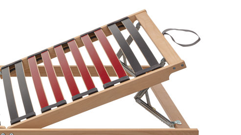 Lattenrost Interliving aus Holz in Holzfarben Interliving Lattenrost Serie 1951 mit manueller Verstellung manuelle Kopf- und Fußteilverstellung – Liegefläche ca. 80 x 200 cm