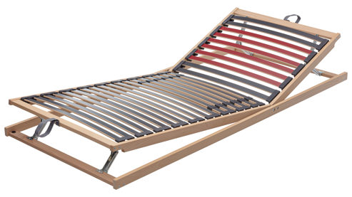 Lattenrost Interliving aus Holz in Holzfarben Interliving Lattenrost Serie 1951 mit manueller Verstellung manuelle Kopf- und Fußteilverstellung – Liegefläche ca. 80 x 200 cm