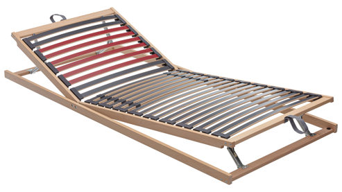 Lattenrost Interliving aus Holz in Holzfarben Interliving Lattenrost Serie 1951 mit manueller Verstellung manuelle Kopf- und Fußteilverstellung – Liegefläche ca. 80 x 200 cm