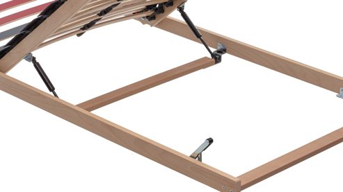 Lattenrost Interliving aus Holz in Holzfarben Interliving Lattenrost Serie1952 mit Hebehilfe manuell mit Hebehilfe – Liegefläche ca. 120 x 200 cm