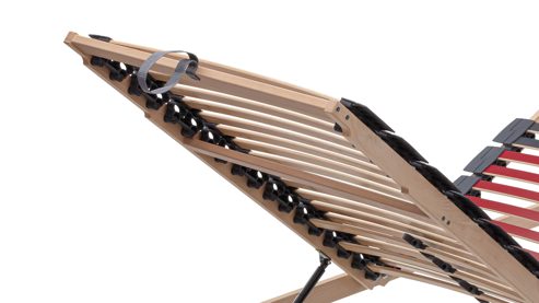 Lattenrost Interliving aus Holz in Holzfarben Interliving Lattenrost Serie 1952 manuell mit Hebehilfe – Liegefläche ca. 100 x 200 cm