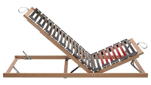 Lattenrost Interliving aus Holz in Holzfarben Interliving Lattenrost Serie 1952 manuell mit Hebehilfe – Liegefläche ca. 100 x 200 cm