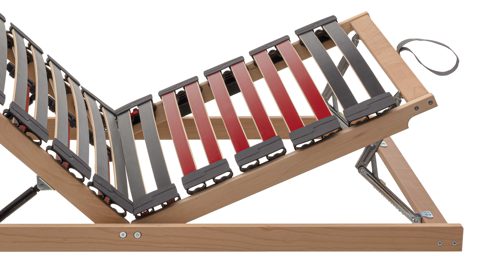 Lattenrost Interliving aus Holz in Holzfarben Interliving Lattenrost Serie 1952 manuell mit Hebehilfe – Liegefläche ca. 100 x 200 cm