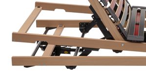 Lattenrost Interliving aus Holz in Holzfarben Interliving Lattenrost Serie 1952 - V6295 Reflux dreifach motorisch mit Funk – Liegefläche ca. 90 x 190 cm