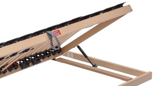 Lattenrost Interliving aus Holz in Holzfarben Interliving Lattenrost Serie 1952 - V6258 rechts mit Hebehilfe – Liegefläche ca. 90 x 190 cm